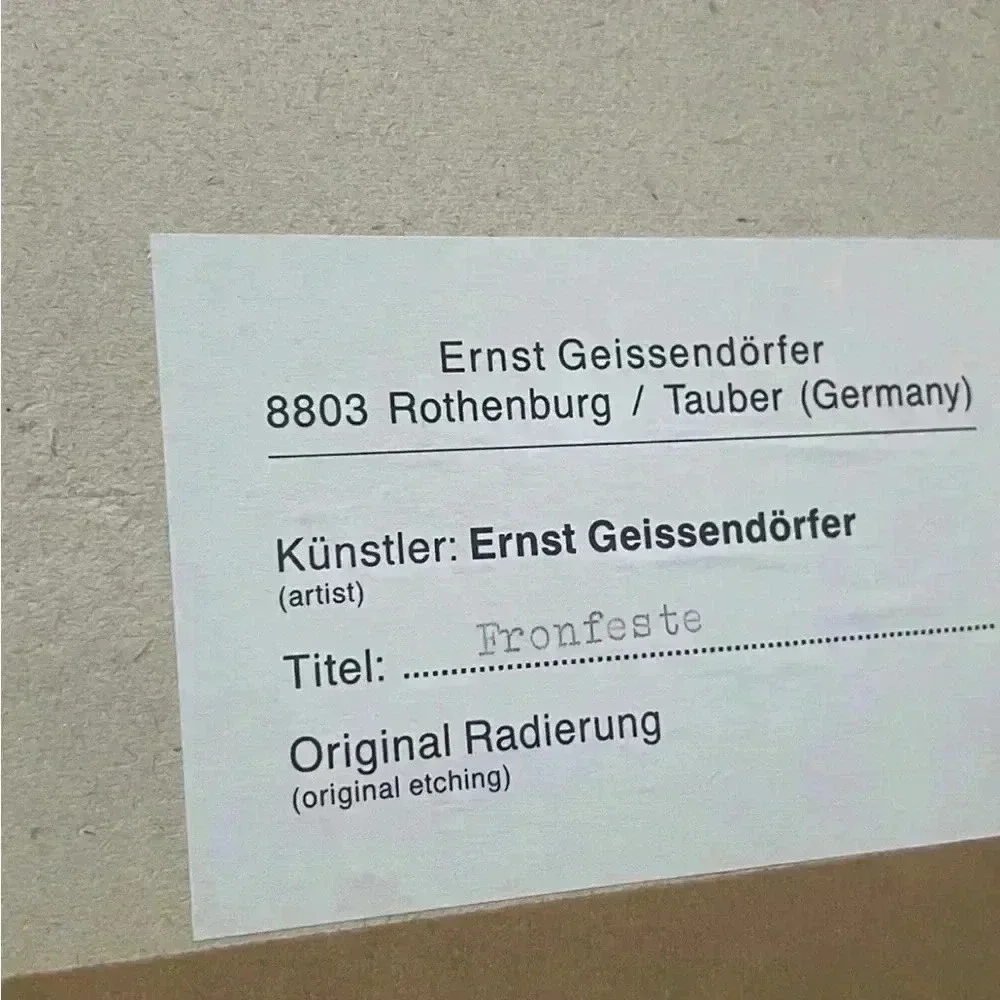 N/A ernst geissendorfer